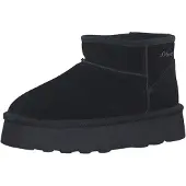 s.Oliver Damen Stiefelette Leder Schlupfstiefel Plateau Warmfutter 5-26352-41, Größe:40 EU, Farbe:Schwarz