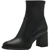 Tamaris Stiefelette , Damen, Gr. 35, Synthetik Textil, schwarz, Lederimitat, unifarben, Basic, Schuhe Stiefelette, Ankleboots, Businessboots, mit 7,5-cm-Blockbsatz, Topseller