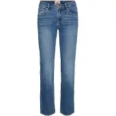 Vero Moda Straight-Jeans "VMFLASH MR STRAIGHT JEANS LI347 GA NOOS" Baumwollmischung mit Stretch, regular waist, straight fit