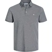 Jack & Jones Poloshirt "JJEPAULOS Poloshirt mit klassischem Kragen und figurbetonter Form" Logostickerei, modisch, schmal, Baumwolle, Polokragen