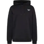 Reebok Herren Identity Kleines Logo Fleece Hoodie Schwarz