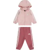 Adidas Set aus Kapuzen-Sweatshirt mit Reißverschluss und Jogginghose, Baby Essentials 3-Stripes