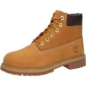 Timberland Unisex für Kinder. TB1127097131 Premium 6 Inch Lace Up Lederstiefel braun (31), Wohnung, Schnürsenkel, Lässig, Draußen, Kinderbek