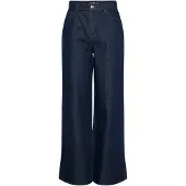 Pieces Selma Wide Leg Hochtaillierte Jeans