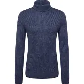 Blend Strickpullover "BHPullover" Klassischer Grobstrickpullover mit Rollkragen