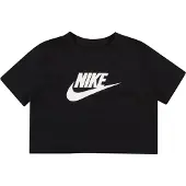 Nike Laufshirt "Big Kids (Girls) Cropped T-Shirt" für Teens, mit Rundhalsausschnitt, normale Länge, aus Baumwolle