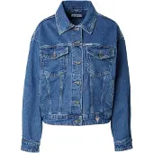 GUESS Klassische Ganzjahres-Jacke aus Baumwolle in Dunkelblau für Damen