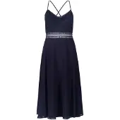 Vera Mont - Cocktailkleid mit Spitze - Größe 38 - blau
