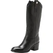 Mjus Damen Stiefel/Westernstiefel NERO TAMPA Schwarz Glattleder Größe: 40