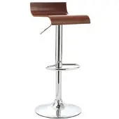 Miliboo Barhocker / Küchenhocker aus Holz SURF v2 Farbe Wenge
