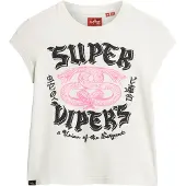 Superdry Embellished Poster Cap Kurzarm-t-shirt