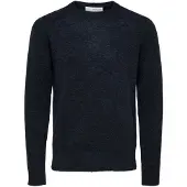 Selected Herren Pullover & Cardigans Slhrai Ls Knit Crew Neck Noos - Donkerblauw - Größe XL