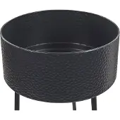 Beliani Pflanzentisch aus Metall 29 x 26 x 50 cm, schwarz
