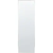 Beliani Stehspiegel Silber Aluminium 50 x 156 cm mit Ständer Modernes Design Ganzkörperspiegel Deko Accessoires Wohnzimmer Schlafzimmer Flur Garderobe