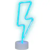 Beliani Neonlicht LED Dekofigur mehrfarbig 3er Set FLORETTA