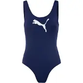 Puma Badeanzug "SWIM WOMEN SWIMSUIT" mit Logoprint vorn