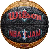 Wilson NBA JAM OUTDOOR Basketball in schwarz, Größe 7