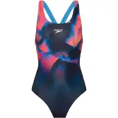 Speedo Damen Schwimmanzug Womens Placement Digital Powerback