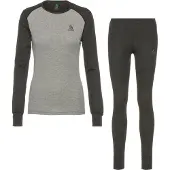 Odlo Damen Active Warm Eco Layer Set grey melange - XS