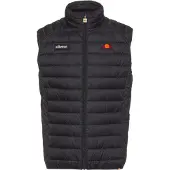 Ellesse Steppweste "Bardy Gilet", Herren, Gr. S, schwarz, Obermaterial: 100% Polyester, Westen Steppweste, für Erwachsene, mit geradem Abschluss, aus Polyester