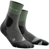 Cep hiking merino* mid-cut socks, men green/grey