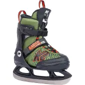 K2 Schlittschuhe - Raider Ice - Schwarz/Grün - - 29/34 - Schlittschuhe