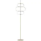 LUCANDE LED-Stehleuchte Audrina, beige, Metall, dimmbar