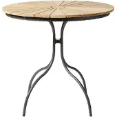 Cinas - Hard & Ellen Gartenstuhl - Aluminium/Teak - Antracit (3515136)
