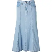 Levi's Fit And Flare Skirt Med Indigo Größe: W24 | Midiröcke Outlet | Damen | Blau