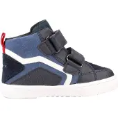 Geox Warmfutter KILWI, Glattleder, Blau, Kinder