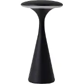 LINDBY LED-Akku-Tischlampe Evelen, schwarz, IP54, CCT