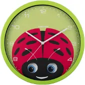Karlsson - Wanduhr Peekaboo Ladybug - Grün - 30.8x4.5x30.8cm