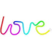 Forever Neon LED RGB LOVE Zeichen Licht USB LED Licht Home Leuchtschild Nachtlicht Liebe, Farbwechsel auf der Fernbedienung, Schlafzimmer Stimmungsleuchten, Dekoration