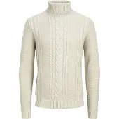 Jack & Jones Rollkragenpullover "JJCRAIG KNIT ROLL NECK AW24", mit Zopfmuster