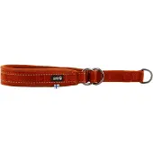 Hurtta Casual halsbånd m. halvkvael, cinnamon 25-35 cm