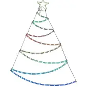 Basics Leuchtende Dekoration Weihnachtsbaum LED RGB 66 x 87 cm