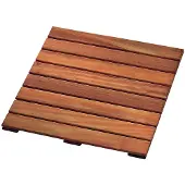Intergard Terrassenfliesen Holzfliesen Hartholz 50x50cm (glatt)
