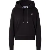 Calvin Klein Damen Pullover & Cardigans Ck Embroidery Hoodie - Zwart - Größe L