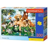 Castorland Puzzle Summer Pals 200 elementów 40 cm x 29 cm, 1 sztuka