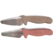 Filibabba - Beginner's cutting knives - 2-pack - Warm Grey + Rose - (FI-03338)