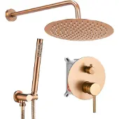 REA Unterputz Duschgarnitur LUNGO brushed copper + box