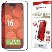 Displex Bildschirmschutzfolie Real Glass Full Cover für das Apple iPhone 16