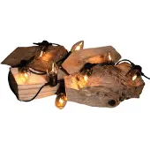 Coen Bakker Flammenlicht Lichterkette mit 10 LEDs, 3 m Schnur, Flammeneffekt, Weihnachtsbeleuchtung