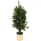 Home Styling Collection Künstlicher Weihnachtsbaum in goldenen Blumentopf, 90 cm