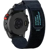INF Garmin 26 mm Nylon-Armband mit Klettverschluss Blue