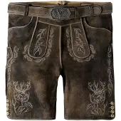 Stockerpoint Lederhose "Lee" in Braun - 54