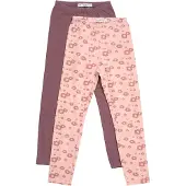 Minymo Leggings - 2er-Pack - Misty Rose - - 3 Jahre (98) - Leggings