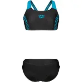 Arena - Girl's Openings Bikini Energy Back - Bikini Gr 128 schwarz