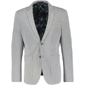 Lerros Jerseysakko , Herren, Gr. 50, grau (basalt grau), Strick, Obermaterial: 60% Baumwolle, 40% Polyester, regular fit taillenbedeckt, Manschette, Sakkos Jerseysakko, mit aufgesetzten Taschen