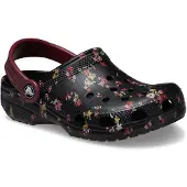 Crocs Mädchen Classic Ditsy Floral Clog in Schwarz